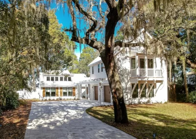 West Mitchell, front of the house and carriage house